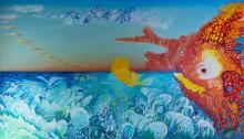 350cm x 200cm Öl auf Leinwand
