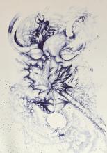 60cm x 42cm BIC Kugelschreiber auf Papier