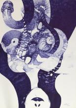 60cm x 42cm BIC Kugelschreiber auf Papier