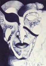 60cm x 42cm BIC Kugelschreiber auf Papier