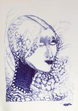 60cm x 42cm BIC Kugelschreiber auf Papier