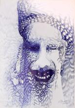 60cm x 42cm BIC Kugelschreiber auf Papier