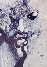 60cm x 42cm BIC Kugelschreiber auf Papier
