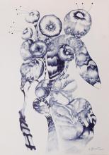 60cm x 42cm BIC Kugelschreiber auf Papier