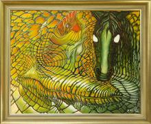 100cm x 80cm Öl auf Leinwand